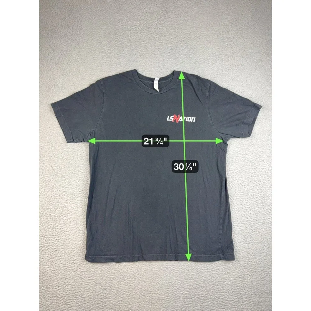 LS Nation Shirt Men's Extra Large GM Chevy Racing Cars Grim Reaper Short Sleeve - Picture 4 of 8